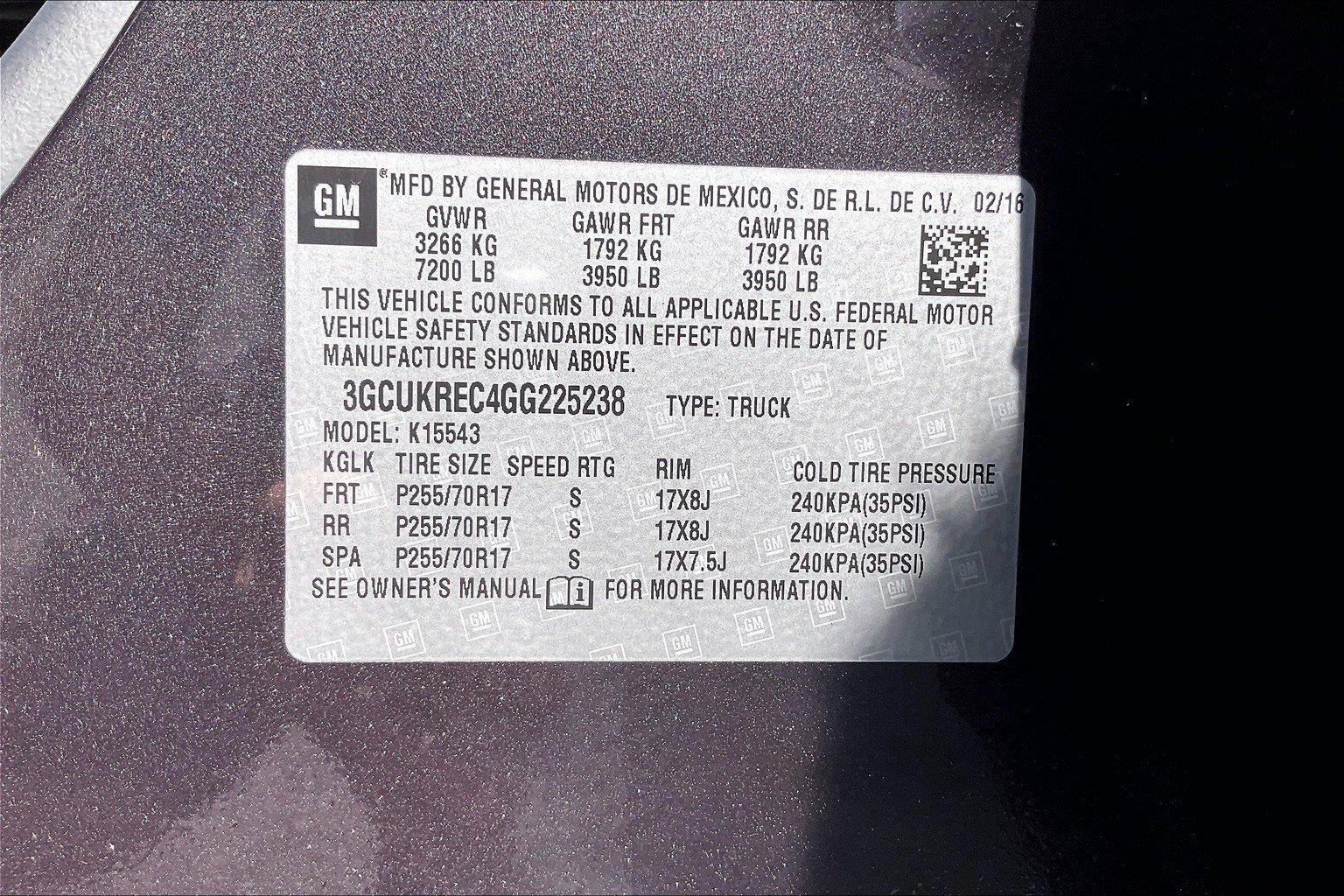 2016 Chevrolet Silverado 1500 LT